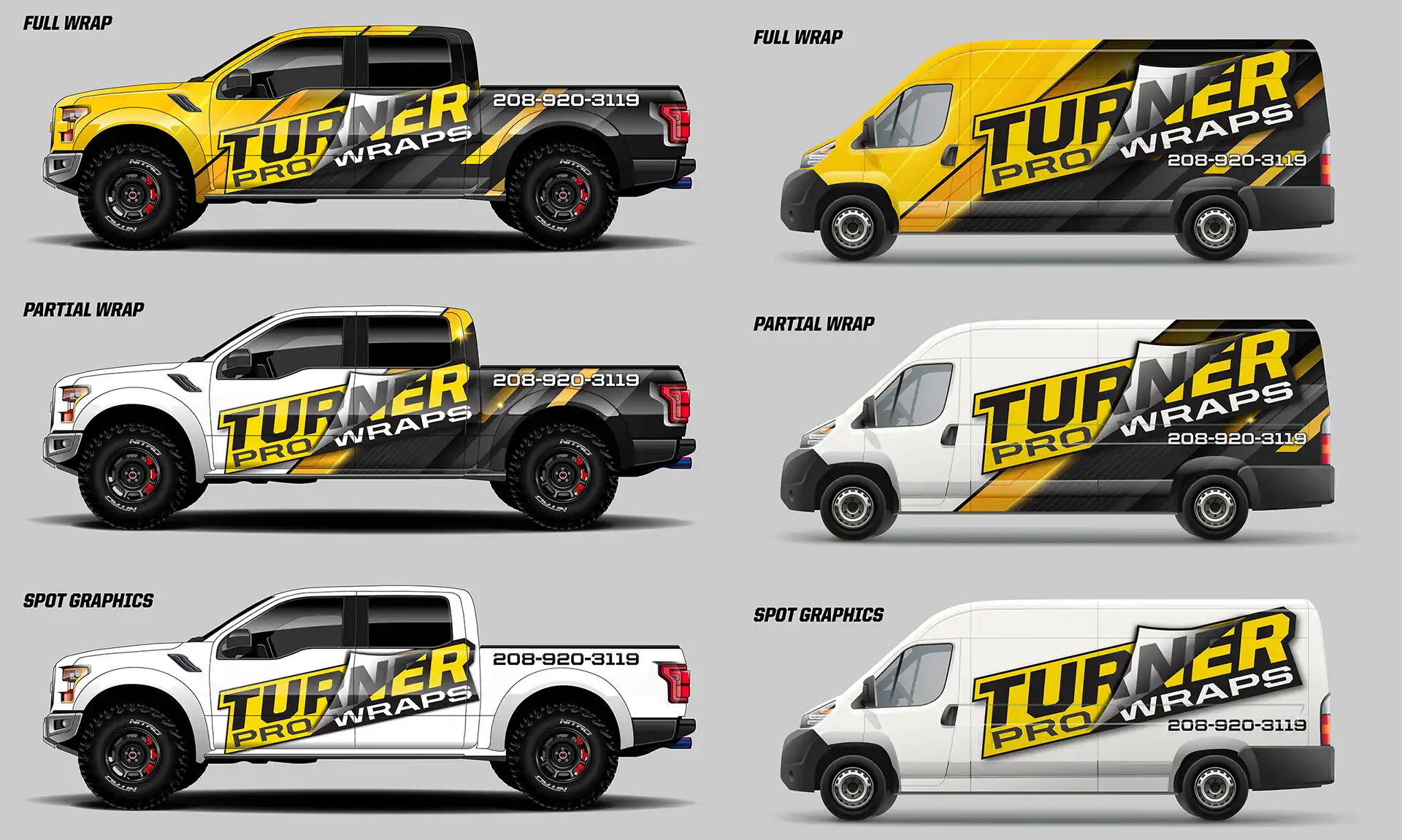 Truck and Van Wrap Types - Full, Partial, and Decals
